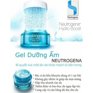 Kem dưỡng ẩm Neutrogena Hydro Boost Water Gel 50ml khóa ẩm mềm mượt da