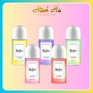 Lăn khử mùi hương nước hoa Refre Deodorant Whitening Perfume 40ml khử mùi hiệu quả khô thoáng suốt ngày dài