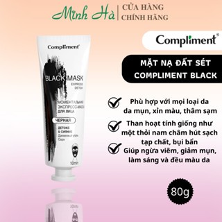 Mặt nạ đất sét Compliment 80ml detox da, làm sáng, kiềm dầu, se khít lỗ chân lông
