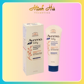 Kem dưỡng da nhạy cảm Aveeno Baby Soothing Relief Moisture Cream 227g hương thơm nhẹ‎ dịu cấp ẩm suốt ngày dài