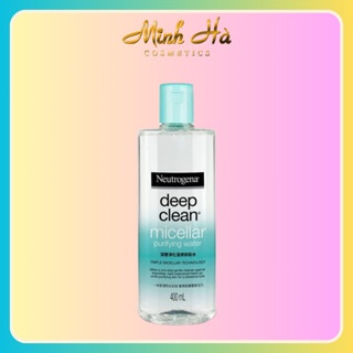 Nước tẩy trang Neutrogena Deep Clean Micellar Purifying Water 400ml sạch sâu, dịu nhẹ