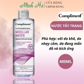 Nước tẩy trang Compliment Micellar Water 400ml giúp làm sạch da, phù hợp mọi loại da