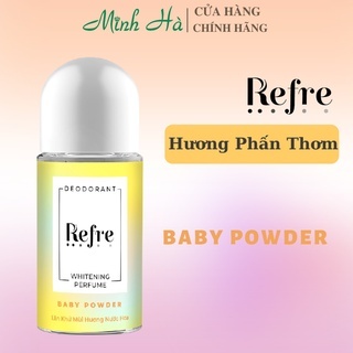 Lăn khử mùi hương nước hoa Refre Deodorant Whitening Perfume 40ml khử mùi hiệu quả khô thoáng suốt ngày dài