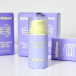 Kem dưỡng ban đêm By Wishtrend Vitamin A - Mazing Bakuchiol Night Cream 10/30g chống lão hóa và giúp da căng bóng