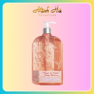 Sữa tắm hoa anh đào L'occitane Cherry Blossom Bath & Shower Gel 500ml kết cấu gel giúp nhẹ nhàng làm sạch mọi bụi bẩn