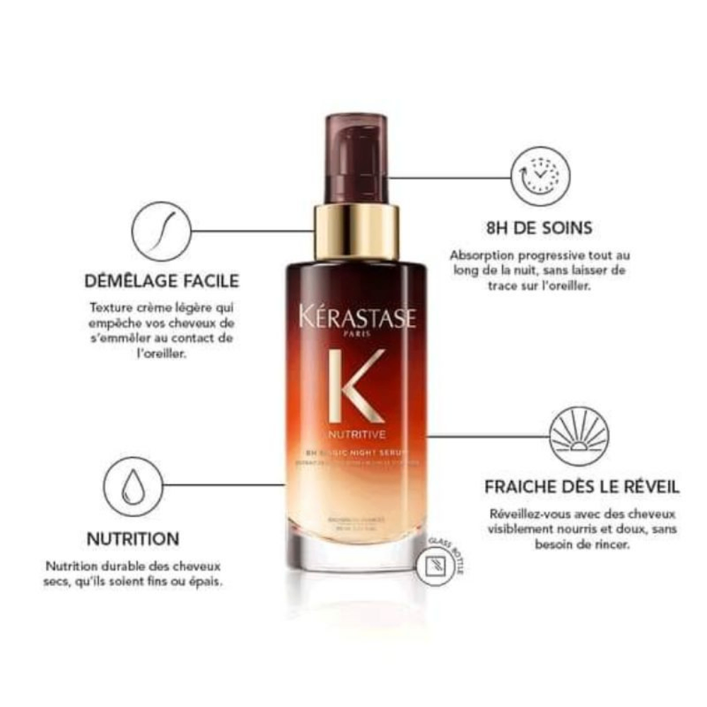 Serum dưỡng tóc Kerastase Nutritive 8H Magic Night 30ml nuôi dưỡng tóc qua đêm mềm mại, mượt mà