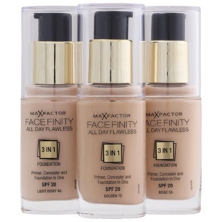 Kem nền Max Factor X All Day Flawless 3In1 Foundation #40 Light Ivory 30ml tự nhiên bền màu