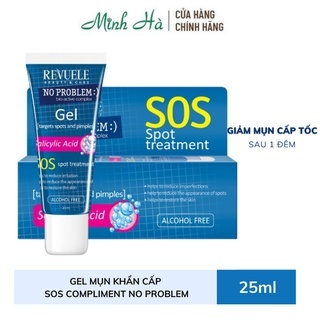 Gel chấm mụn SOS Compliment No Problem 25ml giúp loại bỏ mụn nhanh chóng