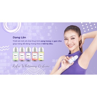 Lăn khử mùi hương nước hoa Refre Deodorant Whitening Perfume 40ml khử mùi hiệu quả khô thoáng suốt ngày dài