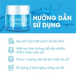 Kem dưỡng ẩm Neutrogena Hydro Boost Water Gel 50ml khóa ẩm mềm mượt da