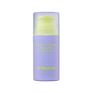Kem dưỡng ban đêm By Wishtrend Vitamin A - Mazing Bakuchiol Night Cream 10/30g chống lão hóa và giúp da căng bóng