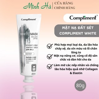 Mặt nạ đất sét Compliment 80ml detox da, làm sáng, kiềm dầu, se khít lỗ chân lông
