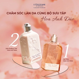 Sữa tắm hoa anh đào L'occitane Cherry Blossom Bath & Shower Gel 500ml kết cấu gel giúp nhẹ nhàng làm sạch mọi bụi bẩn