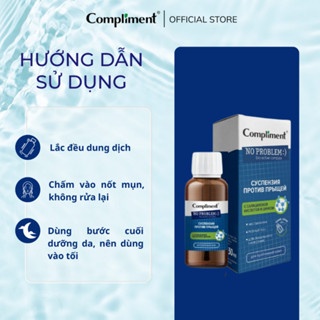 Kẽm chấm mụn BHA & ZinC Compliment No Problem 30ml giảm sưng tấy và làm dịu nốt mụn