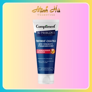 Tẩy da chết dạng kì Compliment No Problem Peeling Roll với BHA 80ml loại bỏ da chết, sợi bã nhờn, dầu thừa, làm sạch sâu