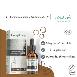 Serum Compliment 2% BHA ,5% Hyaluronic Acid & 20% Vitamin C AHA BHA PHA 27ml làm sạch da, giảm mụn trắng da căng bóng