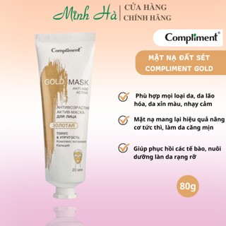 Mặt nạ đất sét Compliment 80ml detox da, làm sáng, kiềm dầu, se khít lỗ chân lông