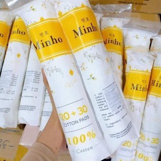 Bông tẩy trang MINHO Cotton Pads 150/230 miếng siêu mềm 100% bông cotton