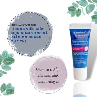 Gel chấm mụn SOS Compliment No Problem 25ml giúp loại bỏ mụn nhanh chóng