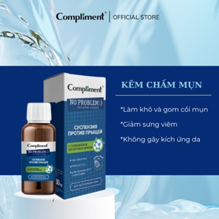Kẽm chấm mụn BHA & ZinC Compliment No Problem 30ml giảm sưng tấy và làm dịu nốt mụn