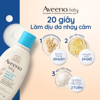 Sữa tắm gội toàn thân cho bé AVEENO Baby Daily Moisture Wash & Shampoo 236ml dưỡng ẩm cho làn da nhạy cảm