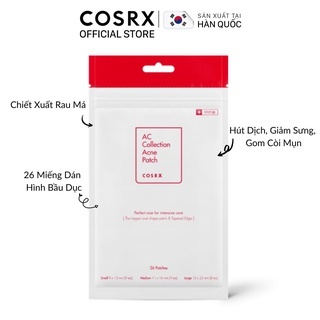 Miếng dán mụn Cosrx Acne Pimple Master Patch bảo vệ nốt mụn hấp thụ dịch