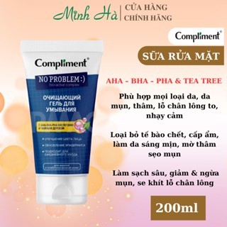 Sữa rửa mặt Compliment No Problem 200ml giúp làm sạch và giảm mụn