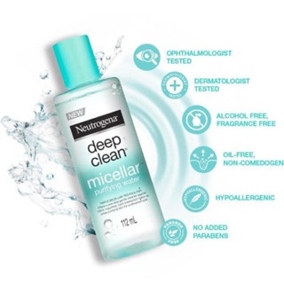 Nước tẩy trang Neutrogena Deep Clean Micellar Purifying Water 400ml sạch sâu, dịu nhẹ