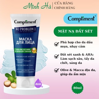 Mặt nạ đất sét Compliment 80ml detox da, làm sáng, kiềm dầu, se khít lỗ chân lông