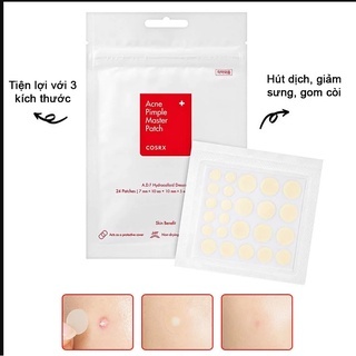 Miếng dán mụn Cosrx Acne Pimple Master Patch bảo vệ nốt mụn hấp thụ dịch