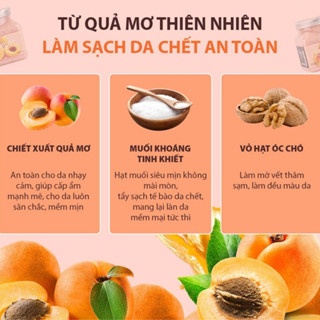 (Tặng kèm bông tắm) Tẩy tế bào chết toàn thân Beauty Buffet Scentio Apricot 350ml giúp da dưỡng ẩm mịn màng