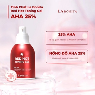 Tinh chất Toning Gel La Bonita Red Hot Toning Gel AHA 25%+ 30g hỗ trợ dưỡng sáng da