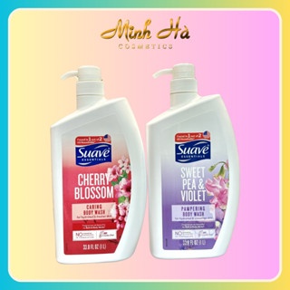 Sữa tắm dành cho nữ Suave Essentials Body Wash 1L dưỡng ẩm cho da căng mướt