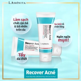 Sữa rửa mặt cho da dầu mụn La Bonita Recover Acne Foam Cleanser 100ml làm sạch bụi bẩn