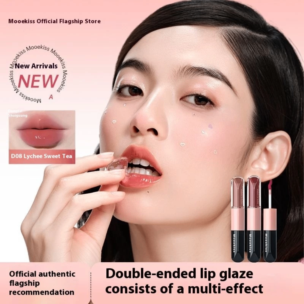 Son Mooekiss Dual Effect Essence Lip Gloss 6g dưỡng ẩm hiệu ứng căng bóng hiệu quả