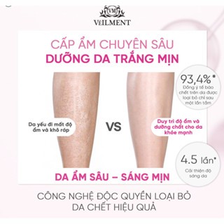 Sữa tắm hạt On The Body Veilment Natural Spa 600g dưỡng ẩm và tẩy da chết cho da giúp da mịn màng