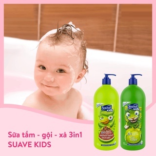 Sữa tắm Suave Kids Wonder 3 in 1 532ml sữa tắm gội, xả cho bé