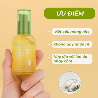 Serum quýt xanh Bergamo Green Tangerine Vita Shine Dark Spot 50ml trắng da mờ thâm