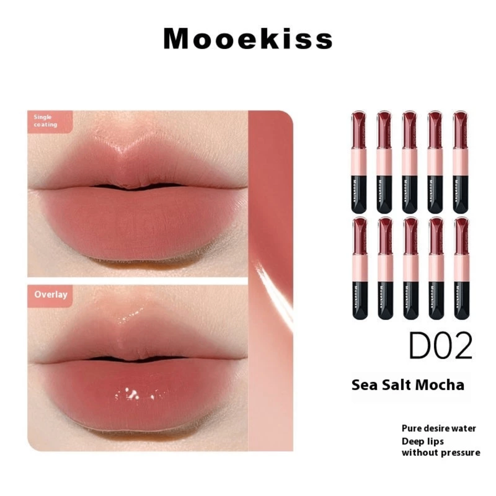 Son Mooekiss Dual Effect Essence Lip Gloss 6g dưỡng ẩm hiệu ứng căng bóng hiệu quả
