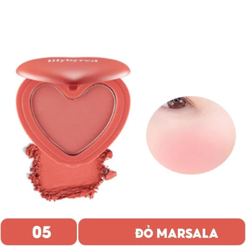 Phấn má hồng Lilybyred Luv Beam Cheek 5g màu sắc dịu dàng, rạng rỡ