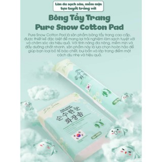 Bông tẩy trang Dr.Sera Pure Snow Cotton Pad 150/234 miếng làm sạch tuyệt vời mềm mịn