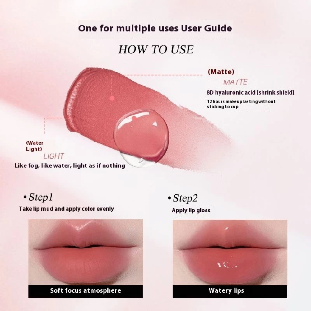 Son Mooekiss Dual Effect Essence Lip Gloss 6g dưỡng ẩm hiệu ứng căng bóng hiệu quả