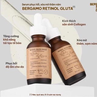 Serum Bergamo Premium Retinol Gluta Serum 30ml giúp chống lão hóa