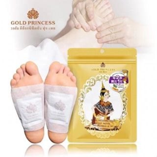 Miếng dán thải độc chân Gold Princess Royal Thái Lan 10 miếng giúp lưu thông máu bàn chân