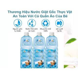 Nước giặt và xả Earth Choice mọi loại vải Wool & Delicates, đồ lót laundry Liquid Top & Front Loader Pure Clean 1L