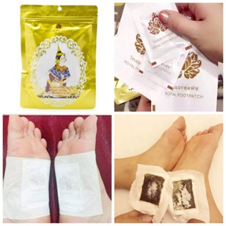 Miếng dán thải độc chân Gold Princess Royal Thái Lan 10 miếng giúp lưu thông máu bàn chân