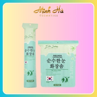 Bông tẩy trang Dr.Sera Pure Snow Cotton Pad 150/234 miếng làm sạch tuyệt vời mềm mịn