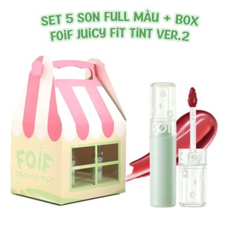 Son tint bóng thuần chay FOIF Juicy Fit Tint 3g ẩm mọng, bền màu