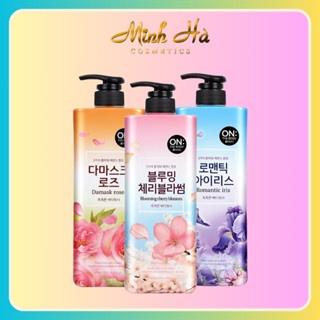 Sữa tắm On The Body Damask Rose Body 900g với mùi hương nước hoa quyến rũ