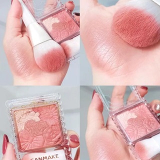 Phấn má hồng Canmake Glow Fleur Cheeks 6.3g thiết kế nhỏ gọn phấn tệp da